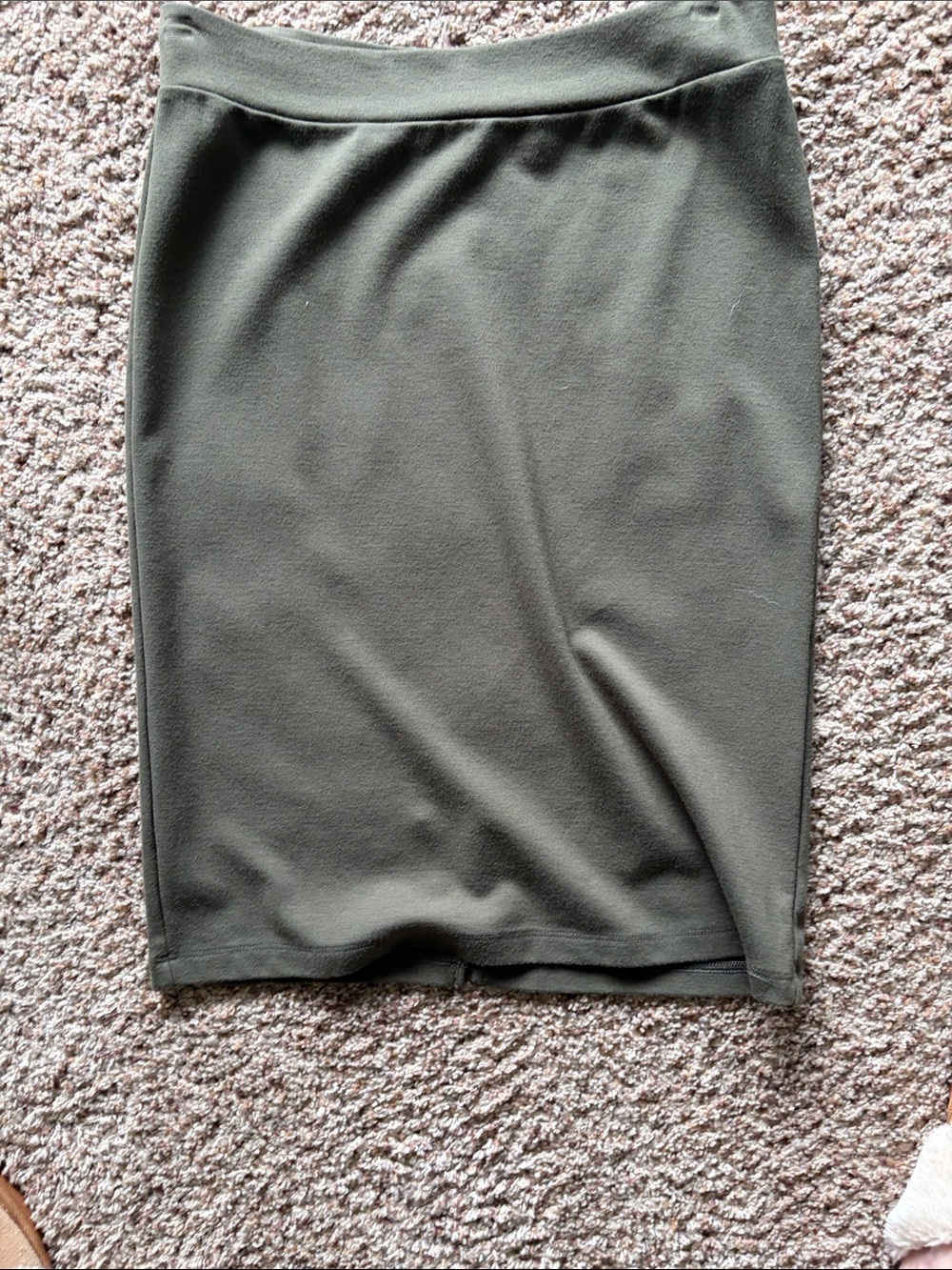 Charlotte Russe Olive Green Pencil Skirt